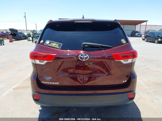 Toyota Highlander Le Plus 2019 5TDZZRFH5KS339660 Image 16
