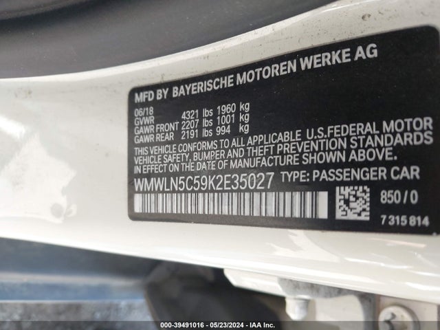 2019 MINI CLUBMAN WMWLN5C59K2E35027 Photo 8