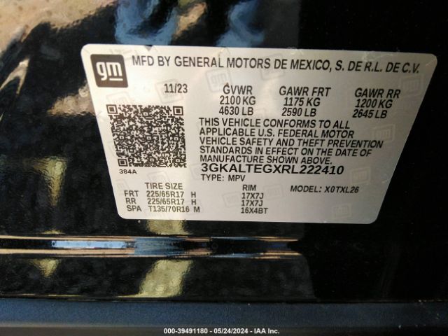 3GKALTEGXRL222410 GMC Terrain Awd Sle