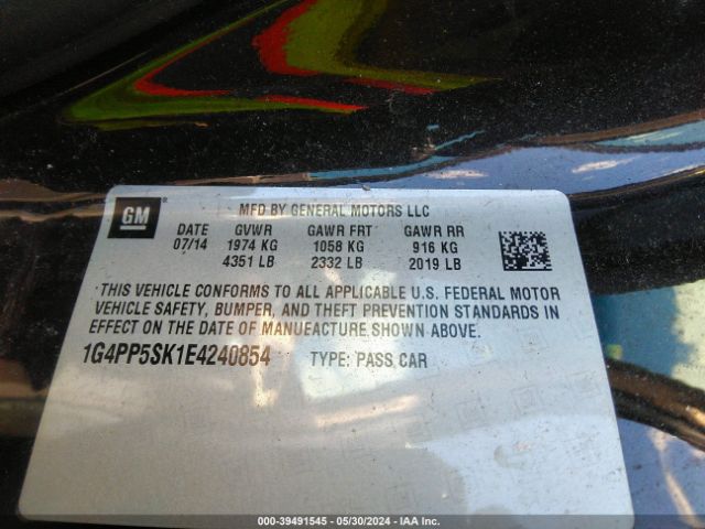 1G4PP5SK1E4240854 Buick Verano