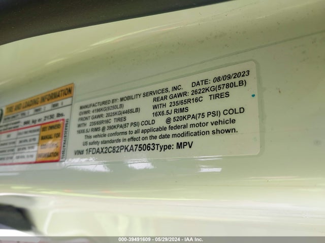 Ford Transit-350 Passenger Van Xl 2023 1FDAX2C82PKA75063 Image 9