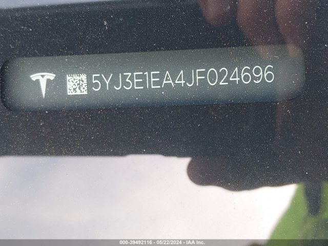5YJ3E1EA4JF024696 Tesla Model 3 Long Range/mid Range
