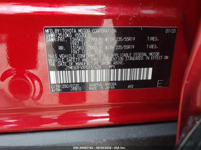 JTMEB3FVXPD151628 Toyota Rav4 Prime Xse