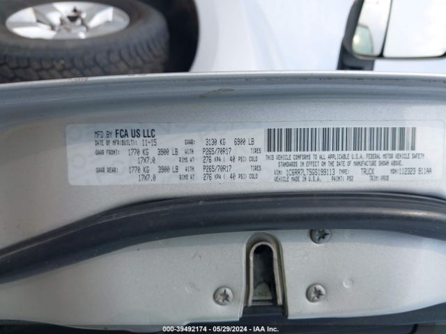 1C6RR7LT5GS199113 RAM 1500 Slt