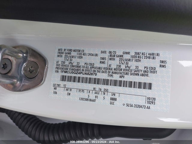 Ford Escape Active 2023 1FMCU0GZ4PUA82870 Image 9