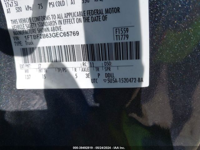 1FTBF2B63GEC65769 Ford F-250 Xl