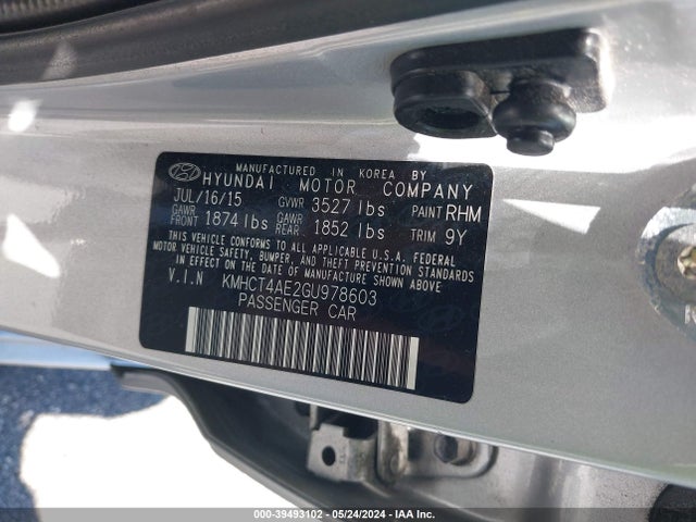 Hyundai ACCENT SE 2016 KMHCT4AE2GU978603 Image 9