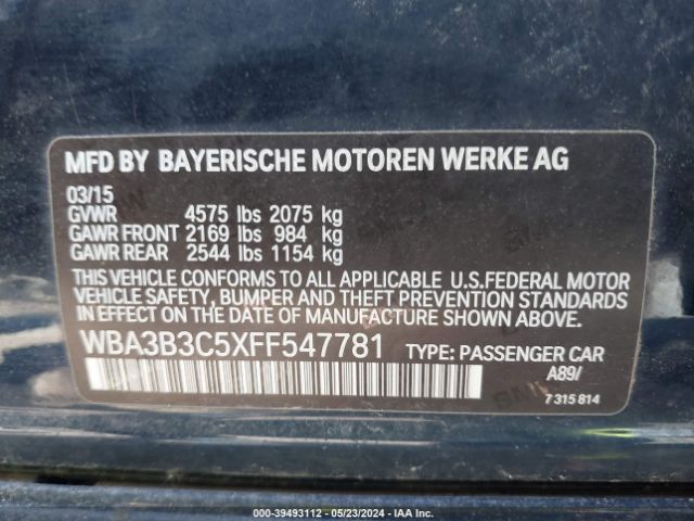 WBA3B3C5XFF547781 BMW 328i Xdrive
