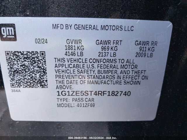 Chevrolet MALIBU LT 2024 1G1ZE5ST4RF182740 Image 9