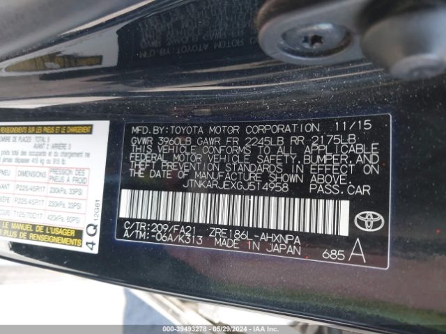 JTNKARJEXGJ514958 Scion IM