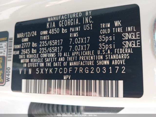 5XYK7CDF7RG203172 KIA Sportage X-pro Prestige