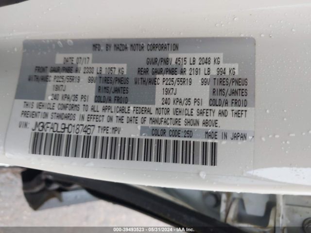 JM3KFADL9H0187467 Mazda Cx-5 Grand Touring