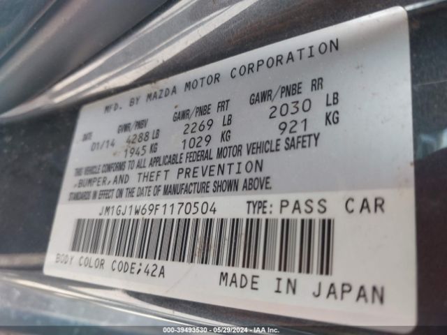 JM1GJ1W69F1170504 Mazda Mazda6 I Grand Touring