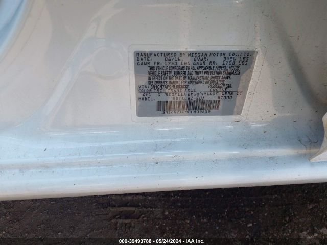 3N1CN7AP9HL803832 Nissan Versa 1.6 S/1.6 S+/1.6 Sl/1.6 Sv