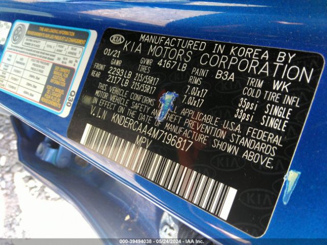 KNDERCAA4M7196817 KIA SELTOS EX