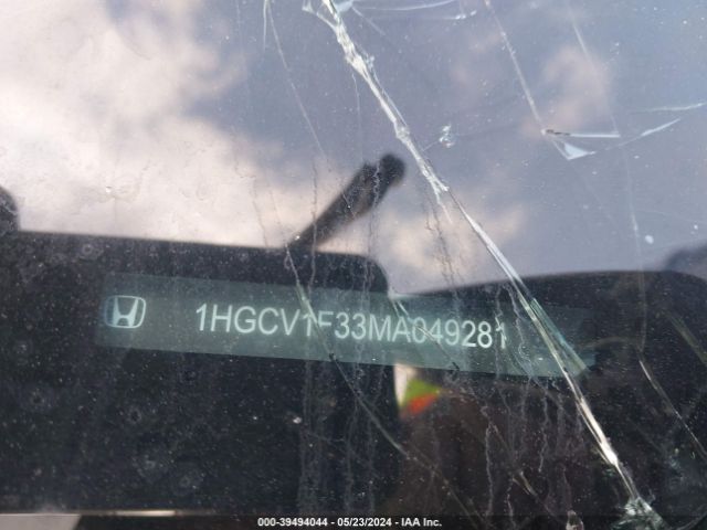 1HGCV1F33MA049281 Honda Accord Sport