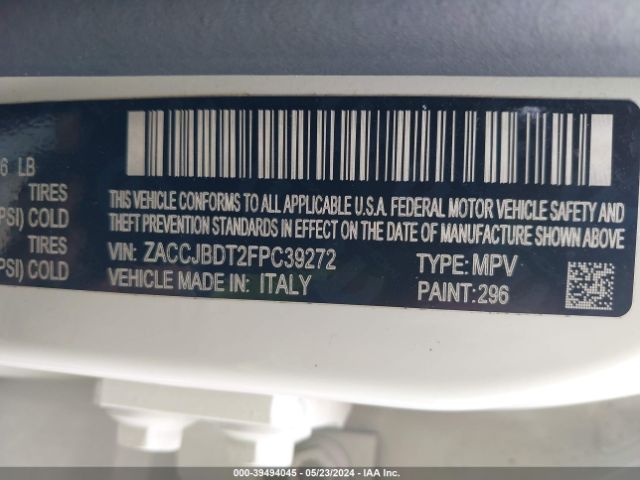 ZACCJBDT2FPC39272 Jeep Renegade Limited
