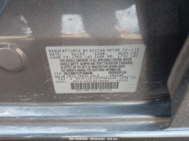 3N1CN8FV1PL856536 Nissan Versa 1.6 Sr Xtronic Cvt