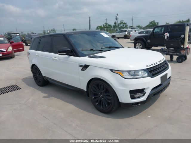 2015 Land Rover Range Rover Sport 3.0l V6 Supercharged Hse მანქანა იყიდება აუქციონზე, vin: SALWR2VF2FA605822, აუქციონის ნომერი: 39494202