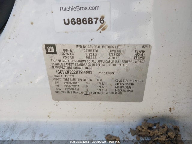 Chevrolet Silverado 1500 Ls 2017 1GCVKNEC2HZ256891 Image 9