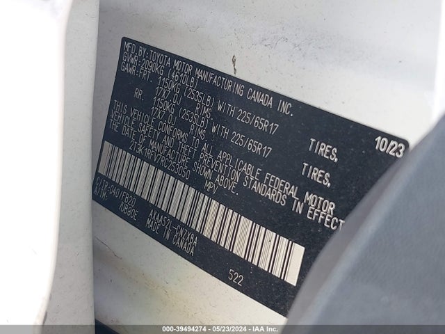 Toyota RAV4 LE 2024 2T3K1RFV7RC253050 Image 9