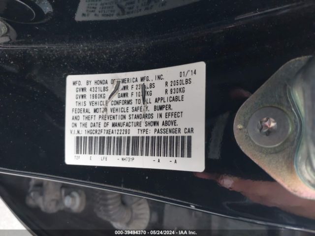 1HGCR2F7XEA122290 Honda ACCORD EX