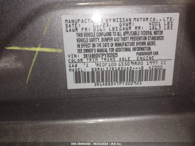 Nissan Sentra Sr Xtronic Cvt 2023 3N1AB8DV7PY302925 Image 9