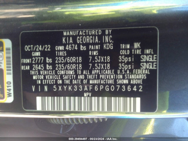 KIA Sportage Ex 2023 5XYK33AF6PG073642 Image 9