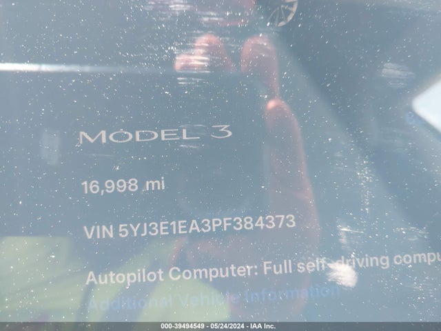 Tesla Model 3 Rear-wheel Drive 2023 5YJ3E1EA3PF384373 Image 15