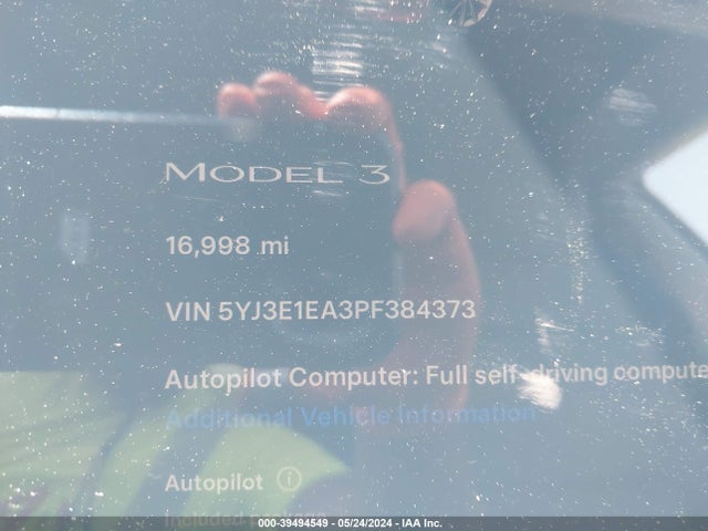 2023 TESLA MODEL 3 5YJ3E1EA3PF384373 Photo 6