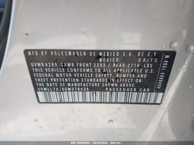 Volkswagen Jetta 2.0l Tdi 2014 3VWLL7AJ0EM376025 Image 9