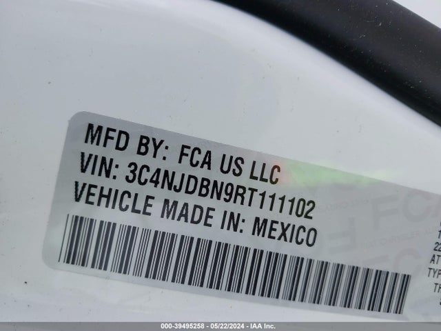 3C4NJDBN9RT111102 Jeep Compass Latitude 4x4