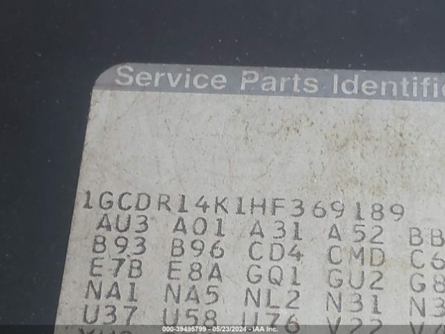 1987 CHEVROLET R10 1GCDR14K1HF369189 Photo 8