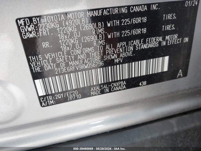 Toyota Rav4 Xse Hybrid 2024 2T3E6RFV9RW056796 Image 9