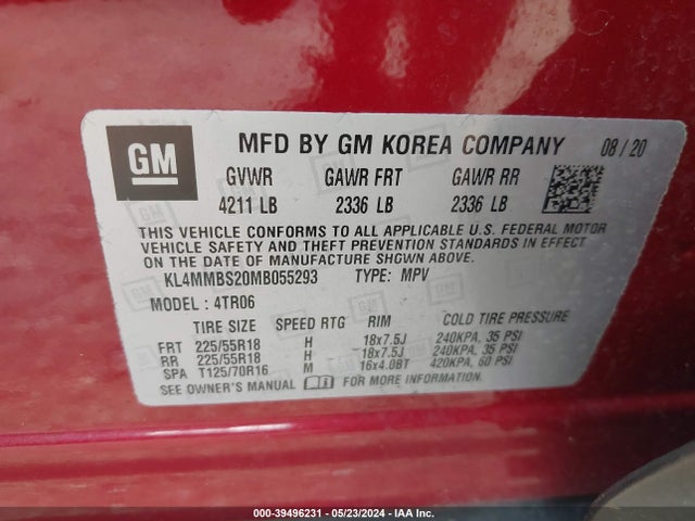 KL4MMBS20MB055293 Buick Encore Gx Fwd Preferred