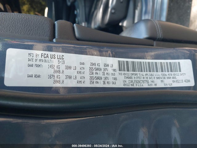1C4RJFBG5KC787756 Jeep Grand Cherokee Limited X 4x4