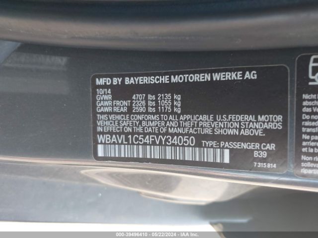 WBAVL1C54FVY34050 BMW X1 Xdrive28i