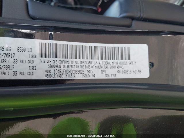 1C4RJFAGXGC389628 Jeep Grand Cherokee Laredo