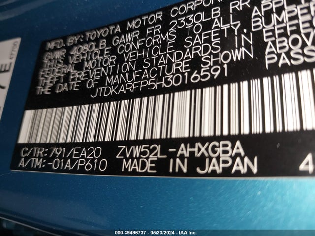 Toyota Prius Prime Premium 2017 JTDKARFP5H3016591 Image 9