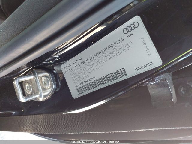 WAUUPBFF5HA147941 Audi A3 E-tron 1.4t Premium