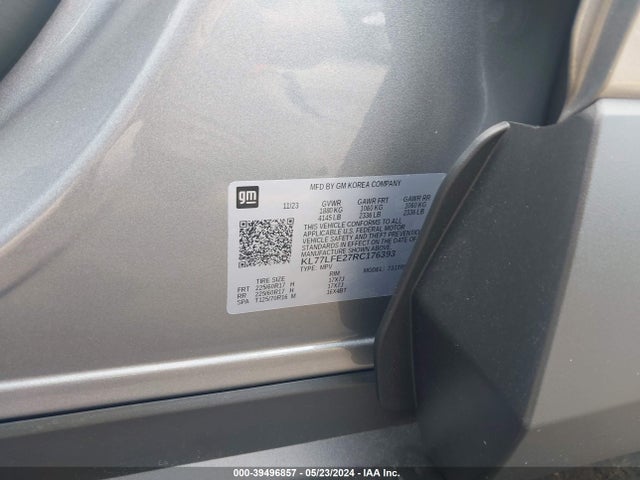 Chevrolet Trax Fwd Sp 2024 KL77LFE27RC176393 Image 9