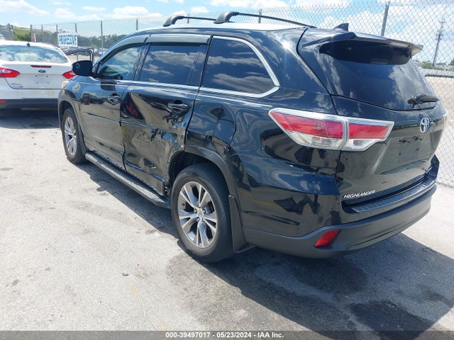 Toyota Highlander Xle V6 2015 5TDJKRFH9FS203894 Image 3