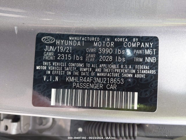 Hyundai Elantra N Line 2022 KMHLR4AF3NU218653 Image 9