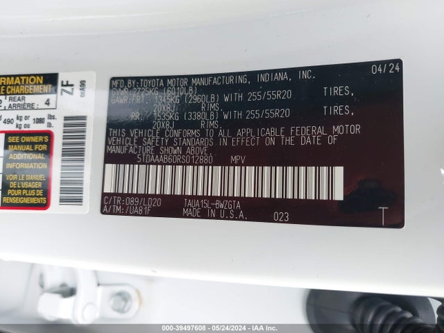 Lexus Tx 350 Luxury 2024 5TDAAAB60RS012880 Image 9