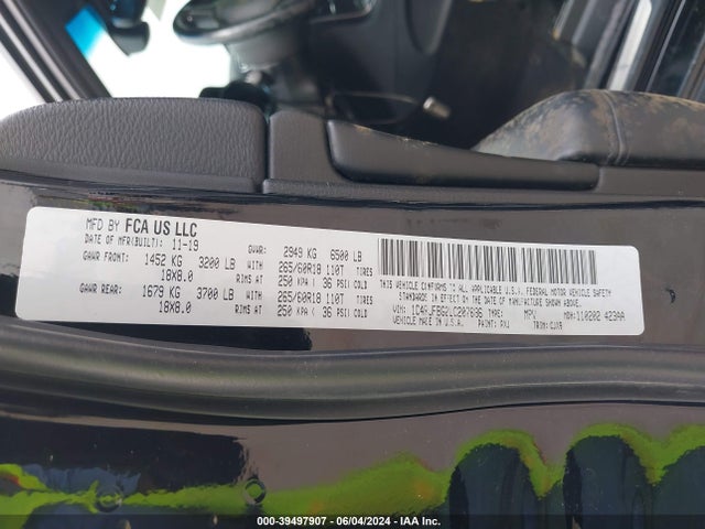 1C4RJFBG2LC207686 Jeep Grand Cherokee Limited 4x4