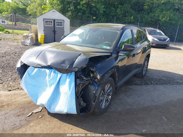 KM8JBCA10NU025161 Hyundai Tucson Hybrid Blue