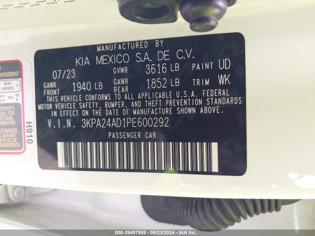 KIA RIO LX 2023 3KPA24AD1PE600292 Image 9