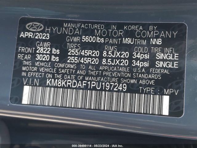 KM8KRDAF1PU197249 Hyundai Ioniq 5 Limited