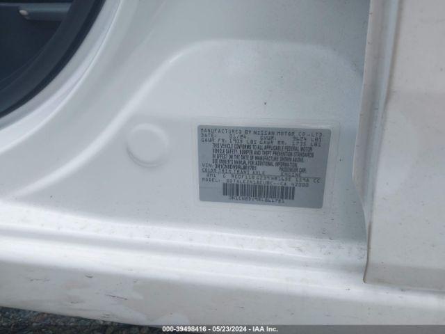 3N1CN8DV9RL861781 Nissan Versa 1.6 S