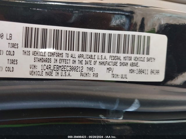1C4RJEBM2EC300212 Jeep Grand Cherokee Limited